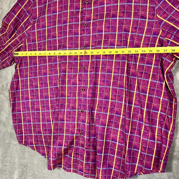 Robert Graham Button Up Long Sleeve Plaid Men's 4XL Rustic Outdoors Hiking - Picture 7 of 9